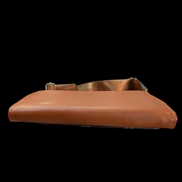 Valentino Orlandi Brown and Gold Crossbody Bag - Picture 8 of 10